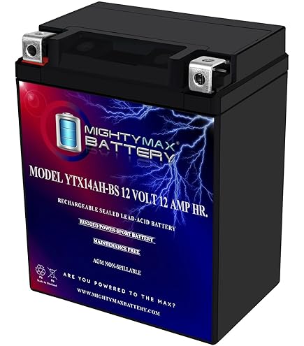 Amazon.com: Mighty Max Battery YTX14AH 12V 12AH Battery for Suzuki